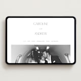 "Contemporary" - Wedding Website in Cotton by Vanessa Doyle - Desktop Design