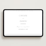 "Contemporary" - Wedding Website in Cotton by Vanessa Doyle - Desktop Design