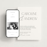 "Contemporary" - Wedding Website in Cotton by Vanessa Doyle - Match Your Stationery