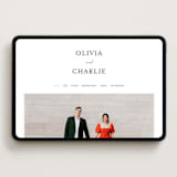 "Floral Cascade" - Wedding Website in Alpine by Pixel and Hank - Desktop Design