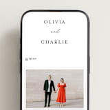 "Floral Cascade" - Wedding Website in Alpine by Pixel and Hank - Mobile Layout