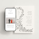 "Floral Cascade" - Wedding Website in Alpine by Pixel and Hank - Match Your Stationery