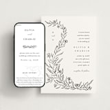 "Floral Cascade" - Wedding Website in Alpine by Pixel and Hank - Match Your Stationery