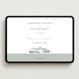 "Mountain Ridge" - Wedding Website in Pine by Amy Kross - Desktop Design
