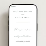 "Mountain Ridge" - Wedding Website in Pine by Amy Kross - Mobile Layout