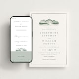 "Mountain Ridge" - Wedding Website in Pine by Amy Kross - Match Your Stationery