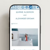 "watercolor tile" - Wedding Website in Navy by Anastasia Makarova - Mobile Layout