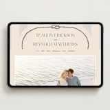 "nautical nuptials" - Wedding Website in Sea Breeze by Rebecca Durflinger - Desktop Design