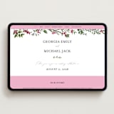 "Romantic Florals" - Wedding Website in Peony by Susan Moyal - Desktop Design