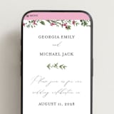 "Romantic Florals" - Wedding Website in Peony by Susan Moyal - Mobile Layout
