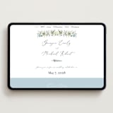 "Hydrangea Vine" - Wedding Website in Coastal by Susan Moyal - Desktop Design