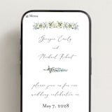 "Hydrangea Vine" - Wedding Website in Coastal by Susan Moyal - Mobile Layout