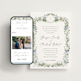 "Hydrangea Vine" - Wedding Website in Coastal by Susan Moyal - Match Your Stationery