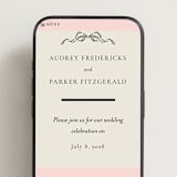 "Hand Illustrated Crest" - Wedding Website in Peony by Jackie Crawford - Mobile Layout