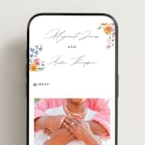 "Floral Pop" - Wedding Website in Tropical by Itsy Belle Studio - Mobile Layout