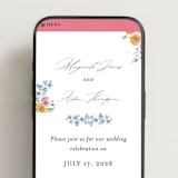 "Floral Pop" - Wedding Website in Tropical by Itsy Belle Studio - Mobile Layout