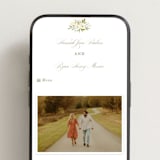 "Avalon" - Wedding Website in Chiffon by Everett Paper Goods - Mobile Layout