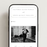 "Wistful" - Wedding Website in Mist by Everett Paper Goods - Mobile Layout