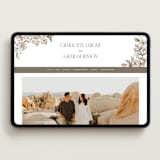 "Daphne" - Wedding Website in Sepia by Itsy Belle Studio - Desktop Design