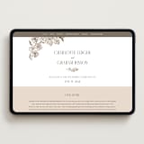 "Daphne" - Wedding Website in Sepia by Itsy Belle Studio - Desktop Design