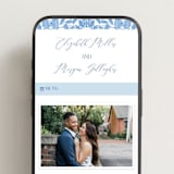 "Porcelain Floral" - Wedding Website in Porcelain by Elly - Mobile Layout