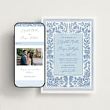 "Porcelain Floral" - Wedding Website in Porcelain by Elly - Match Your Stationery