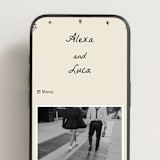 "Roses" - Wedding Website in Vanilla by Ani Somi - Mobile Layout
