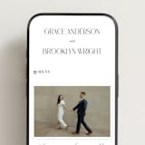 "Grand Scale" - Wedding Website in Caviar by Olivia Raufman - Mobile Layout