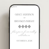 "Grand Scale" - Wedding Website in Caviar by Olivia Raufman - Mobile Layout