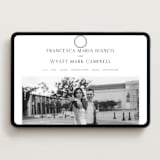 "Circle monogram" - Wedding Website in Cotton by Stacey Meacham - Desktop Design