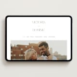 "Victoria" - Wedding Website in Clover by Kelly Schmidt - Desktop Design