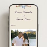 "A wedding in Low Country" - Wedding Website in Cornflower by Chris Griffith - Mobile Layout
