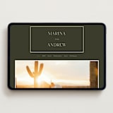 "refined" - Wedding Website in Deep Olive by Nicole Walsh - Desktop Design