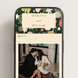 "all the flowers of the world" - Wedding Website in Garden by Sumak Studio - Mobile Layout