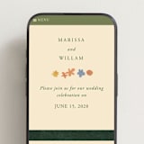 "all the flowers of the world" - Wedding Website in Garden by Sumak Studio - Mobile Layout