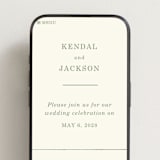 "Framed Floral" - Wedding Website in Mustard by Baumbirdy - Mobile Layout