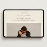 "floral stamp" - Wedding Website in Ivory by Baumbirdy - Desktop Design