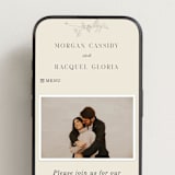 "floral stamp" - Wedding Website in Ivory by Baumbirdy - Mobile Layout