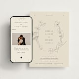 "floral stamp" - Wedding Website in Ivory by Baumbirdy - Match Your Stationery