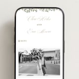 "Arbour" - Wedding Website in Lake by Leah Bisch - Mobile Layout