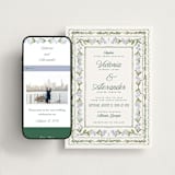 "Vintage Sketched" - Wedding Website in Wisteria by Jenna Holcomb - Match Your Stationery