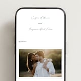 "Close to my Heart" - Wedding Website in Twilight Whisper by Design Lotus - Mobile Layout