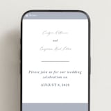 "Close to my Heart" - Wedding Website in Twilight Whisper by Design Lotus - Mobile Layout