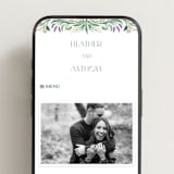"Sierra" - Wedding Website in Spruce by Paper Sun Studio - Mobile Layout