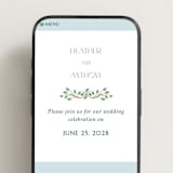 "Sierra" - Wedding Website in Spruce by Paper Sun Studio - Mobile Layout