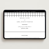 "Classic & Timeless" - Wedding Website in Obsidian by Lucrecia Caporale - Desktop Design