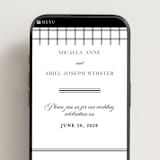 "Classic & Timeless" - Wedding Website in Obsidian by Lucrecia Caporale - Mobile Layout