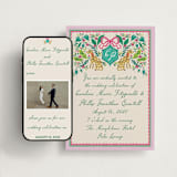 "Whimsical Hand Illustrated Crest" - Wedding Website in Peony by Jackie Crawford - Match Your Stationery