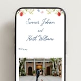 "Wildflower Romance" - Wedding Website in Ivory by frau brandt - Mobile Layout