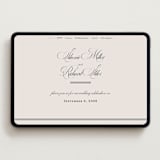 "Sibonie" - Wedding Website in Ivory by Melanie Kosuge - Desktop Design